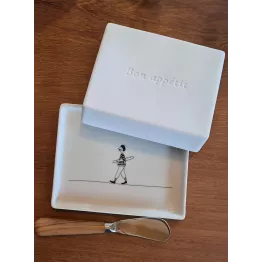 Beurrier en porcelaine Räder