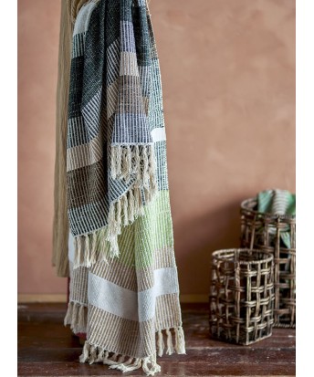 Plaid doux en coton recyclé