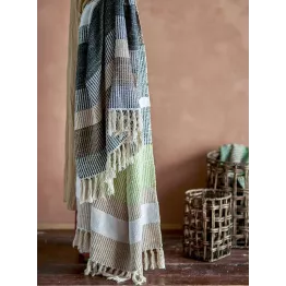 Plaid doux en coton recyclé