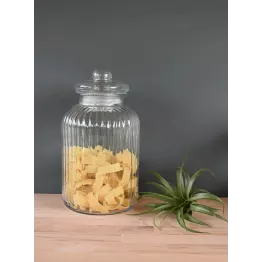 Bocal de conservation avec couvercle hermétique en verre