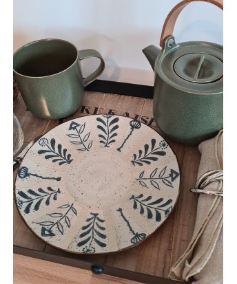 Assiette en grès Léonie