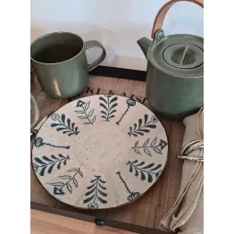 Assiette en grès Léonie