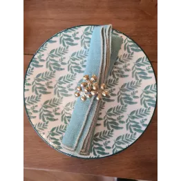 Assiette à dessert sauge