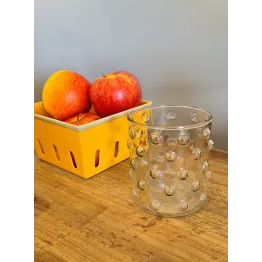 Verre original à bulles