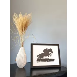Cadre décoration murale de cavalier