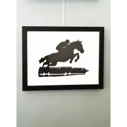 Cadre décoration murale de cavalier
