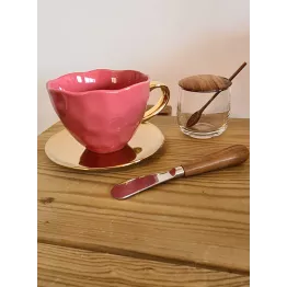 Tasse cappuccino framboise