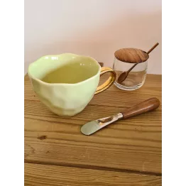 Grande tasse à café vert pale