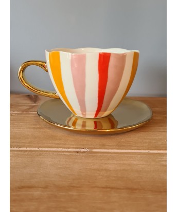 Grande tasse rayée