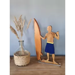 Decoration bois de surfeur