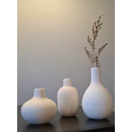 Trio de mini vases perlés