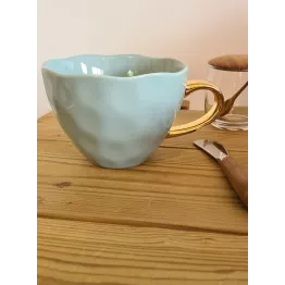 Tasse a cappuccino bleue