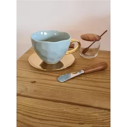 Tasse a cappuccino bleue