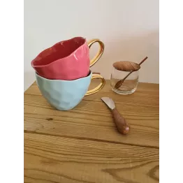 Tasse a cappuccino bleue