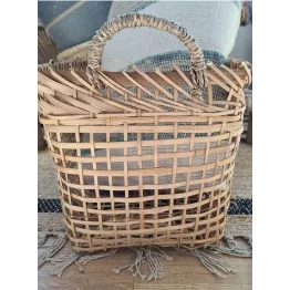 Panier rangement en bambou médium