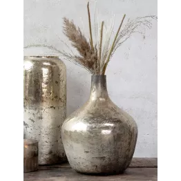 Vase antique argenté