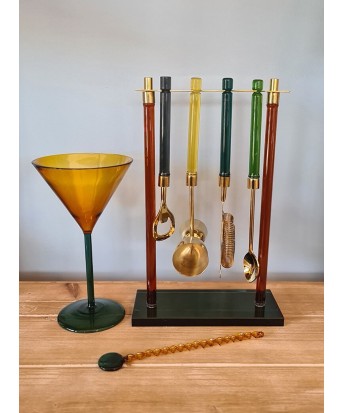 Accessoires cocktail sur présentoir