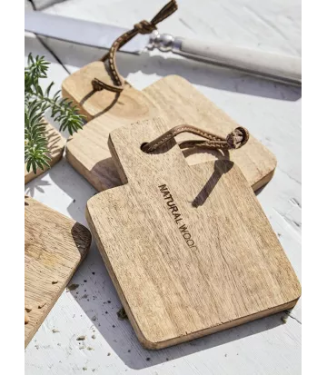 Lot 3 mini planches bois brut