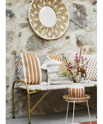 Housse coussin rayures