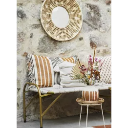 Housse coussin rayures