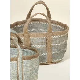 Panier rangement en jute
