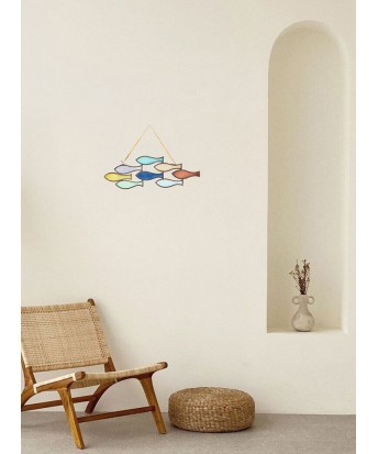 Suspension poissons multicolores