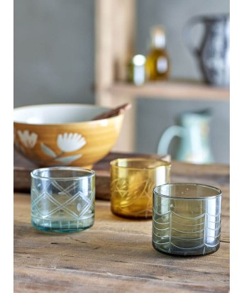Set de 3 verres ronds