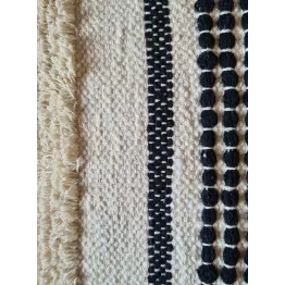 Housse coussin blanc et noir