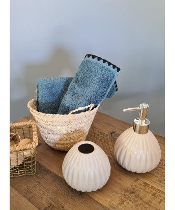 Essuie-main bleu stone