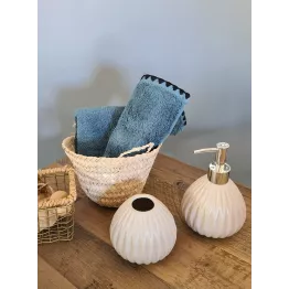 Essuie-main bleu stone