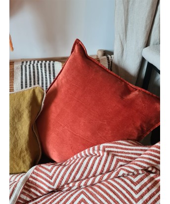 Housse de coussin en velours