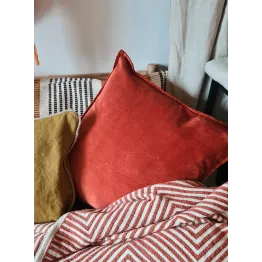 Housse de coussin en velours