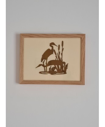 Cadre couple échassiers