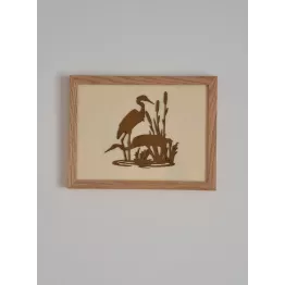 Cadre couple échassiers
