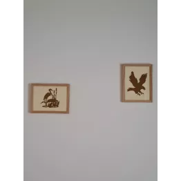 Cadre couple échassiers