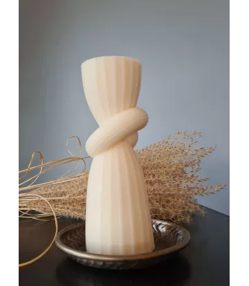 Bougie cire végétale décorative