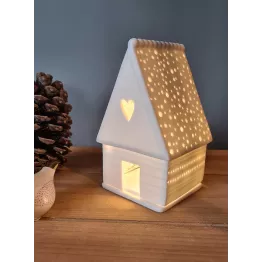 Photophore maison pain d'épices