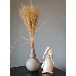 Petit vase design en grès stone