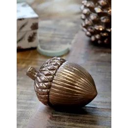 Décoration de table gland doré