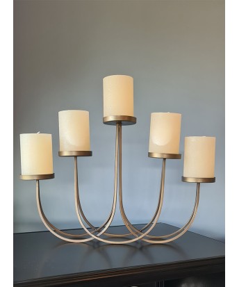 Chandelier 5 branches en laiton