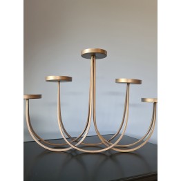 Chandelier 5 branches en laiton