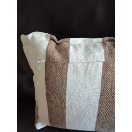 Housse coussin lin lavé