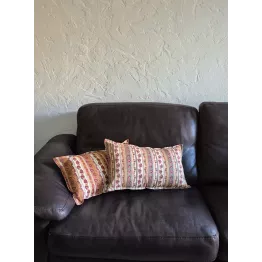 Housse de coussin imprimé