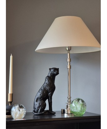 Décoration léopard noir en métal