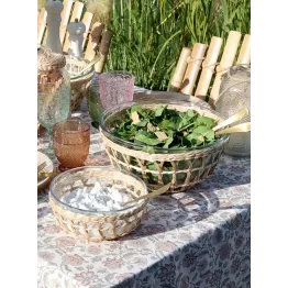 Saladier verre et tressage