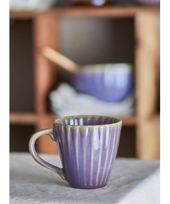 Tasse grès violette