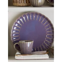 Tasse grès violette