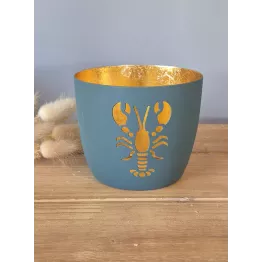 Photophore en metal homard