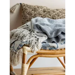 Plaid vintage gris et blanc