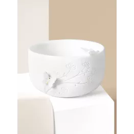 Bol blanc papillon